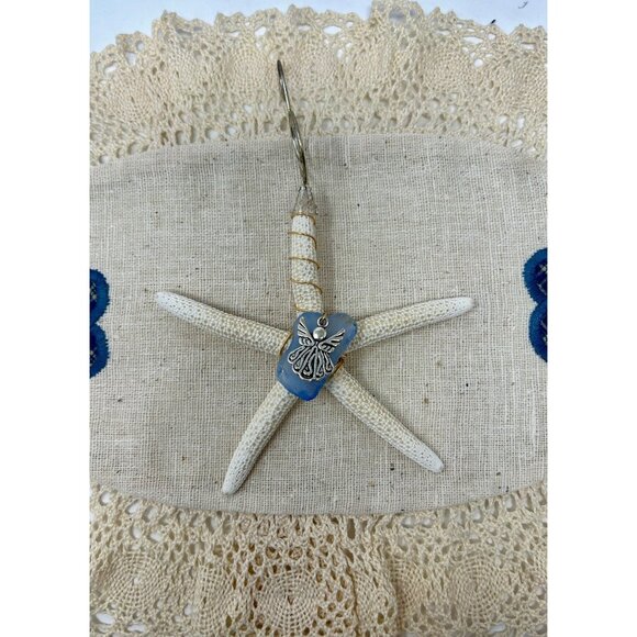 Wire Wrapped‎ Pencil Starfish with Sea Glass Christmas Ornament or Suncatcher - Picture 3 of 4